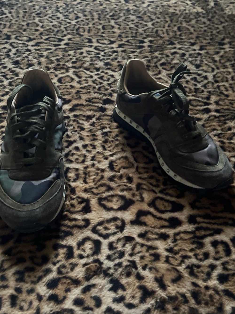 Women’s Olive Green Camouflage Casual Sneakers